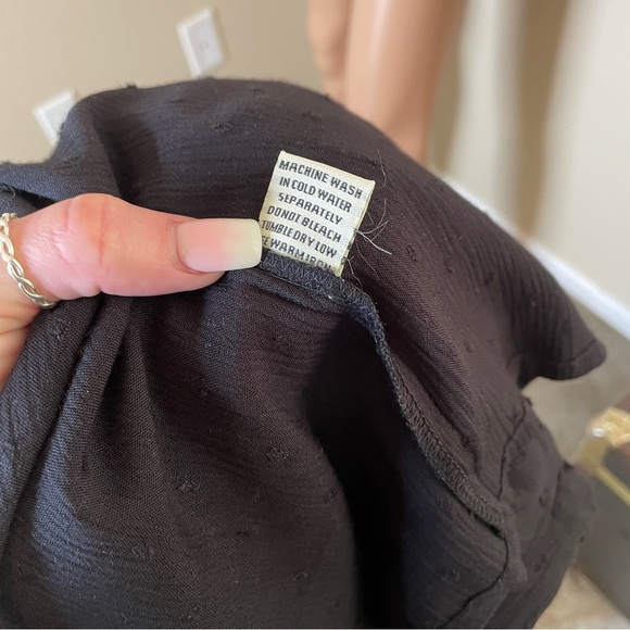 Sim & Sam black open front cardigan style lightweight in black NEW SZ S/M - Picture 9 of 10